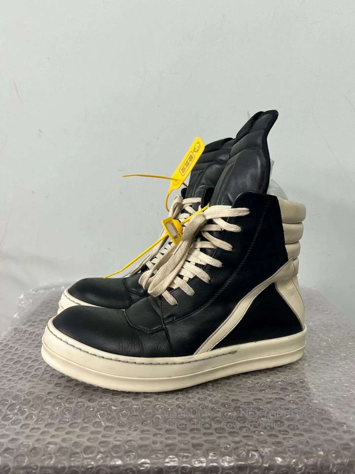 Rick Owens rick owens black leather high. Size US 8 / EU 41 - 1 Thumbnail