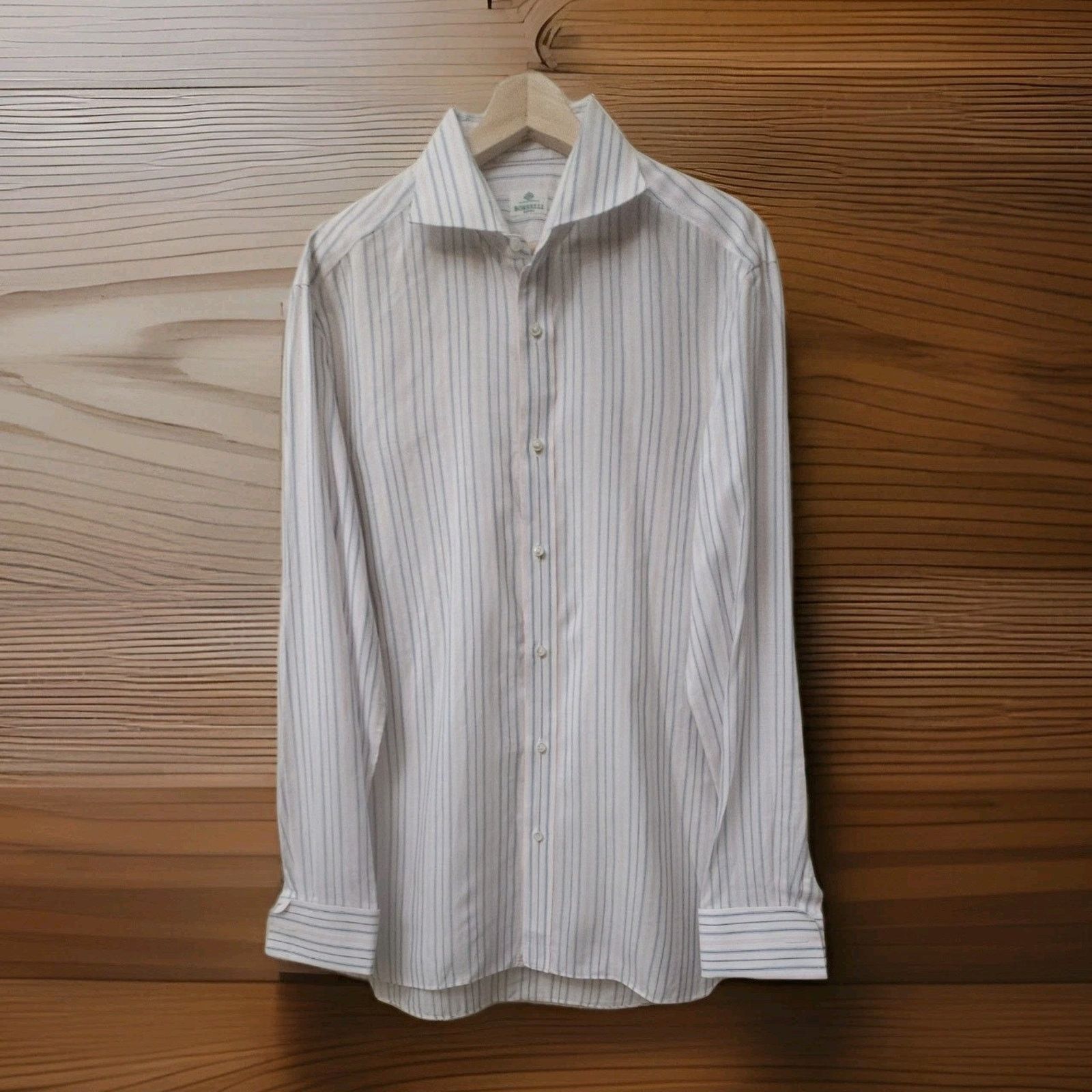 Other Borrelli Napoli Handmade In Italy Linen/ Cotton Striped 40 Size US XXS / EU 40 - 2 Thumbnail