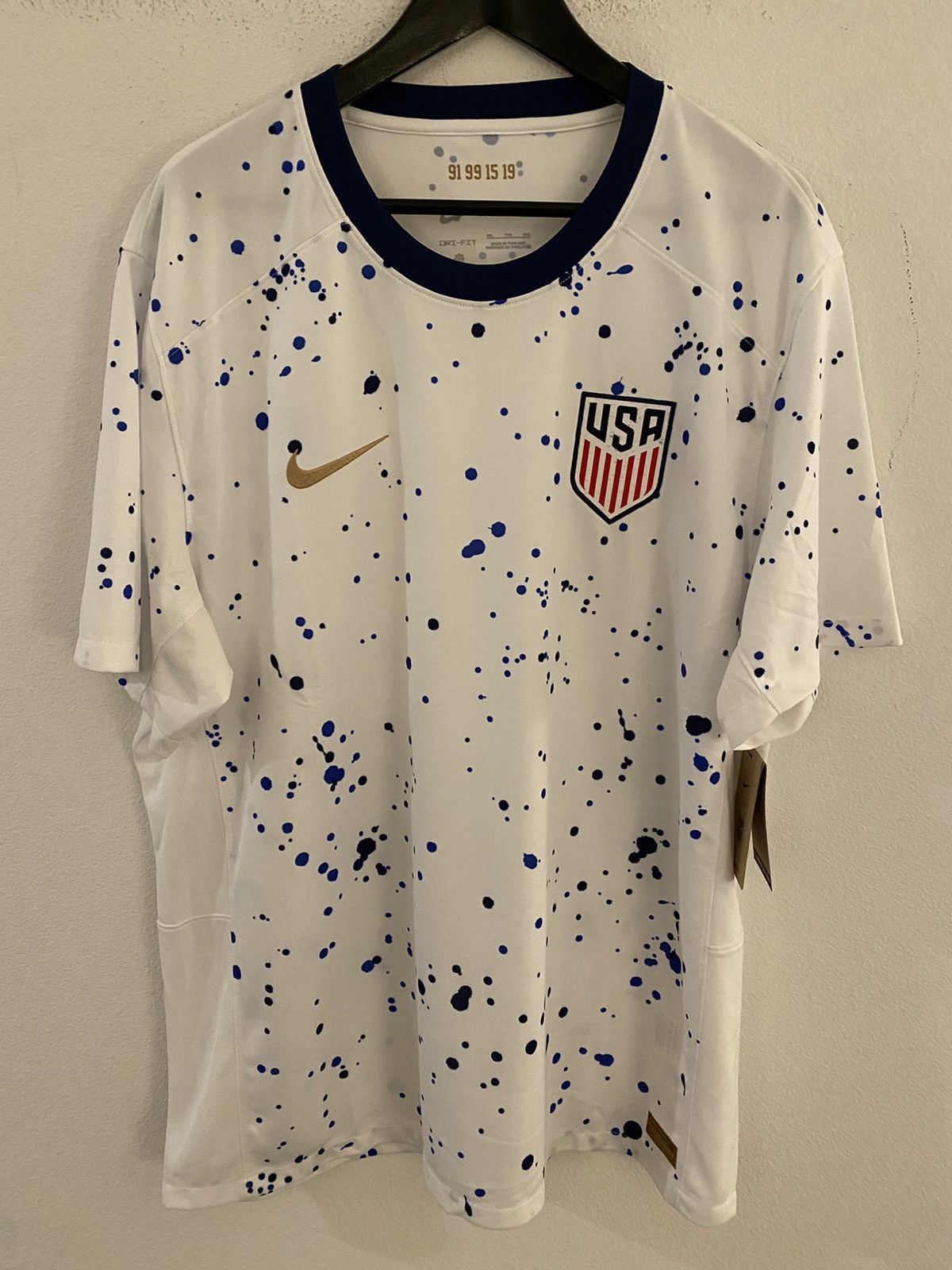 image of Nike Us Men’S Soccer 2023 Home Replica Jersey NWT in White, Men's (Size 2XL)