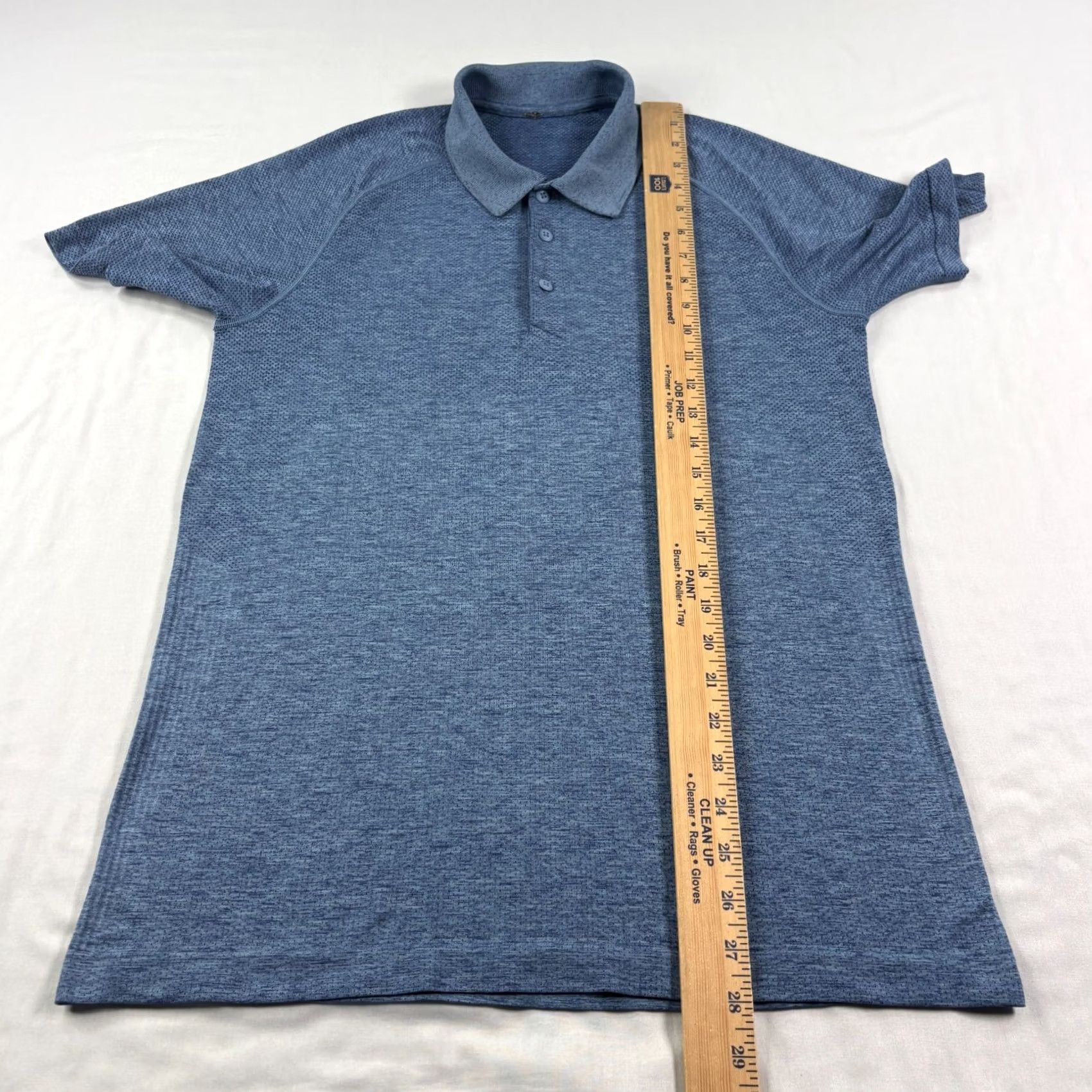 Lululemon Lululemon Metal Vent Tech Polo Shirt Mens Small Blue Golf Performance Stretch Size US S / EU 44-46 / 1 - 4 Thumbnail
