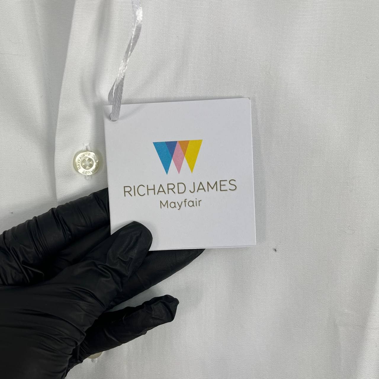 Richard James Richard James Mayfair White Shirt Cotton Slim Fit Size M Size US M / EU 48-50 / 2 - 6 Thumbnail
