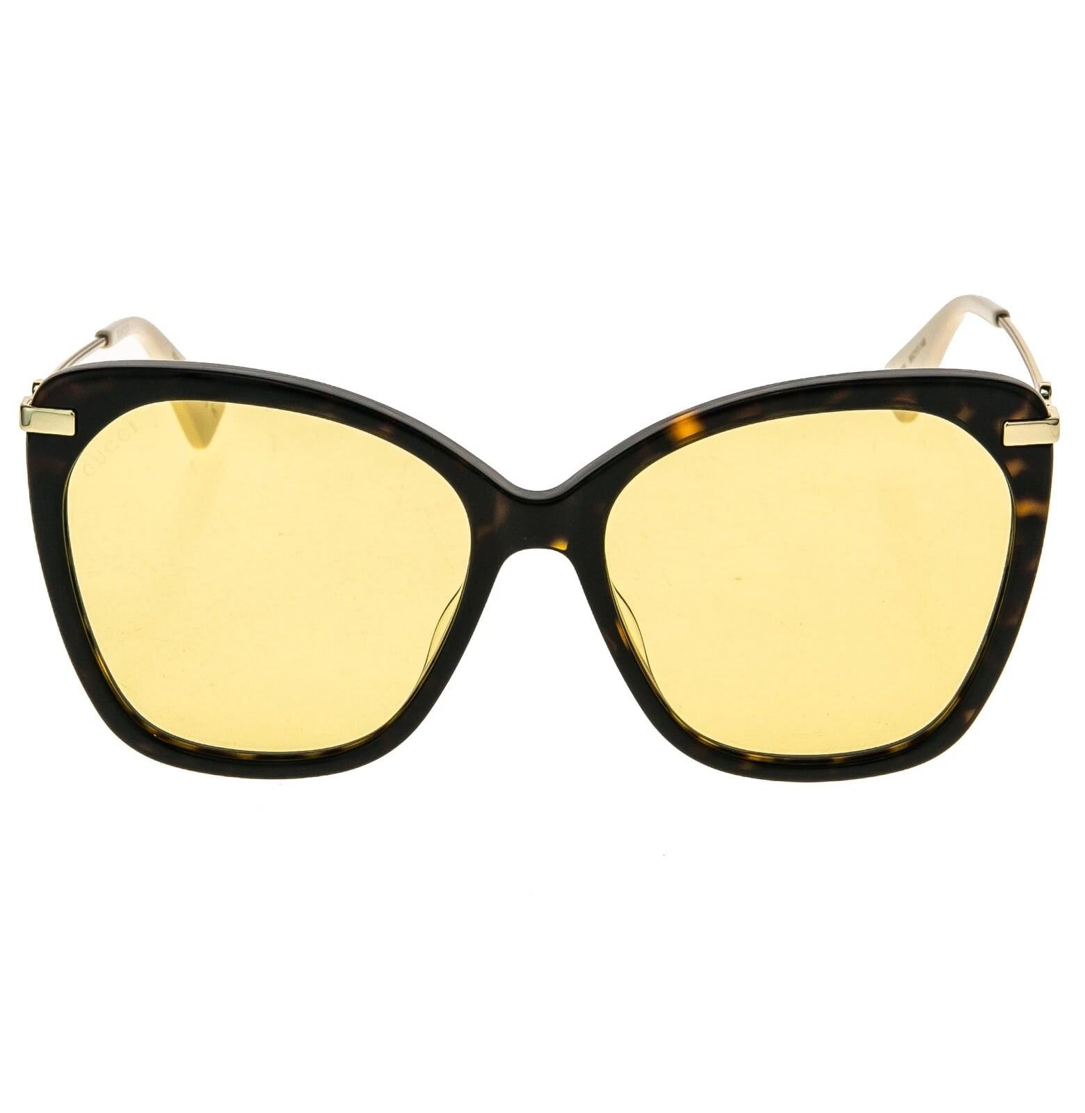 Gucci GUCCI GG0510S 0510 Gold Brown Yellow Retro Sunglasses Size ONE SIZE - 11 Thumbnail