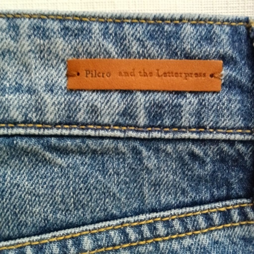 Anthropologie Anthropologie Pilcro Hyphen Jeans Blue Fringe 28 Blogger Size 28" / US 6 / IT 42 - 9 Thumbnail