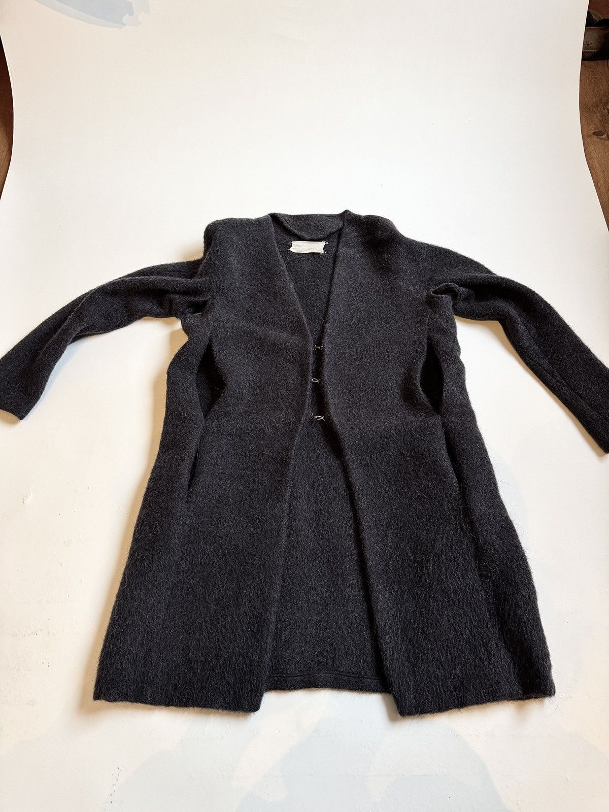 Maison Margiela FW1991 Metal Hook Mohair Coat Open Armpits and Zipped Vents Size L / US 10 / IT 46 - 4 Thumbnail