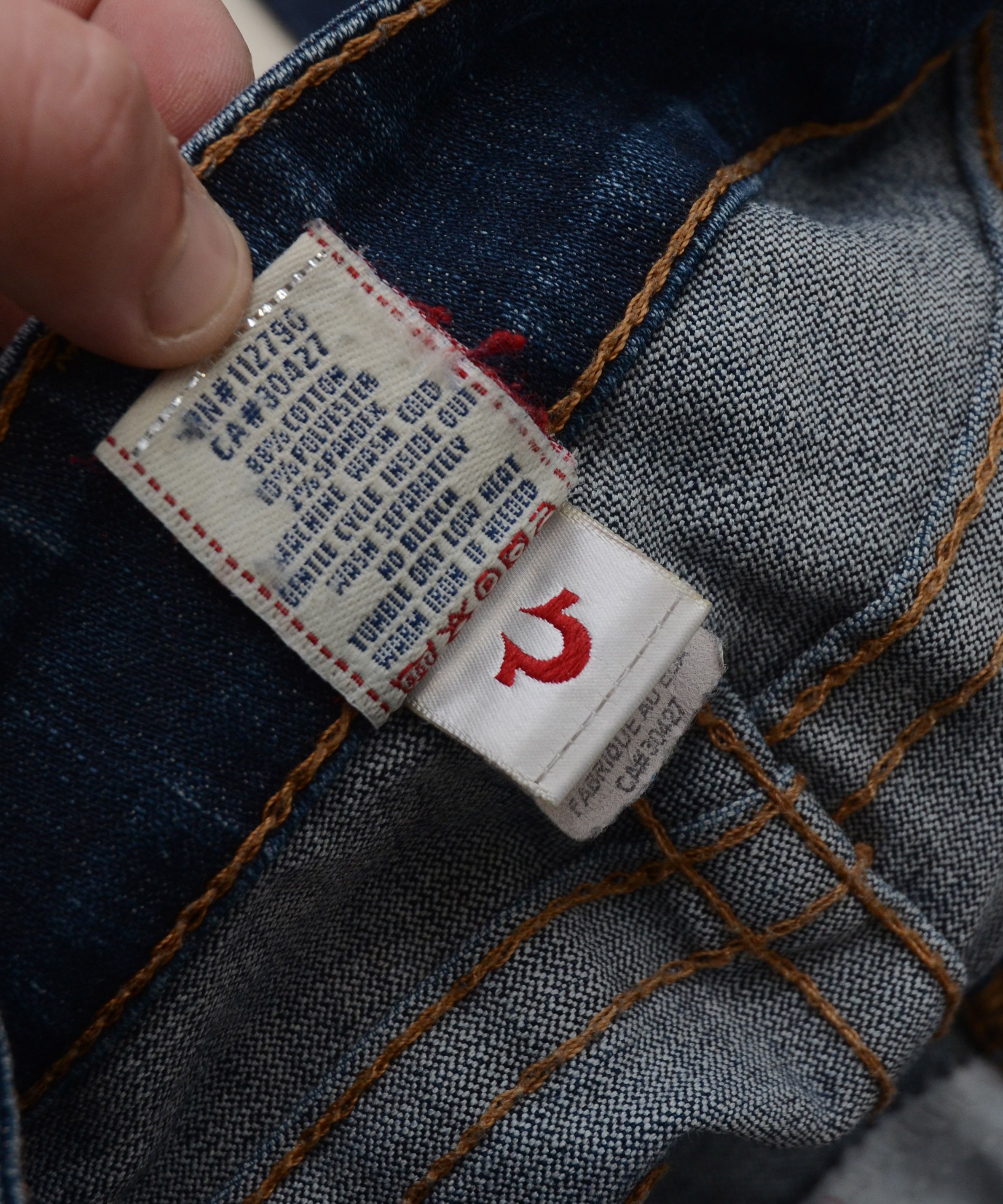 True Religion × Vintage Y2k Low Rise Crazy Skinny True Religion Golden Edition USA Size 28" / US 6 / IT 42 - 13 Thumbnail