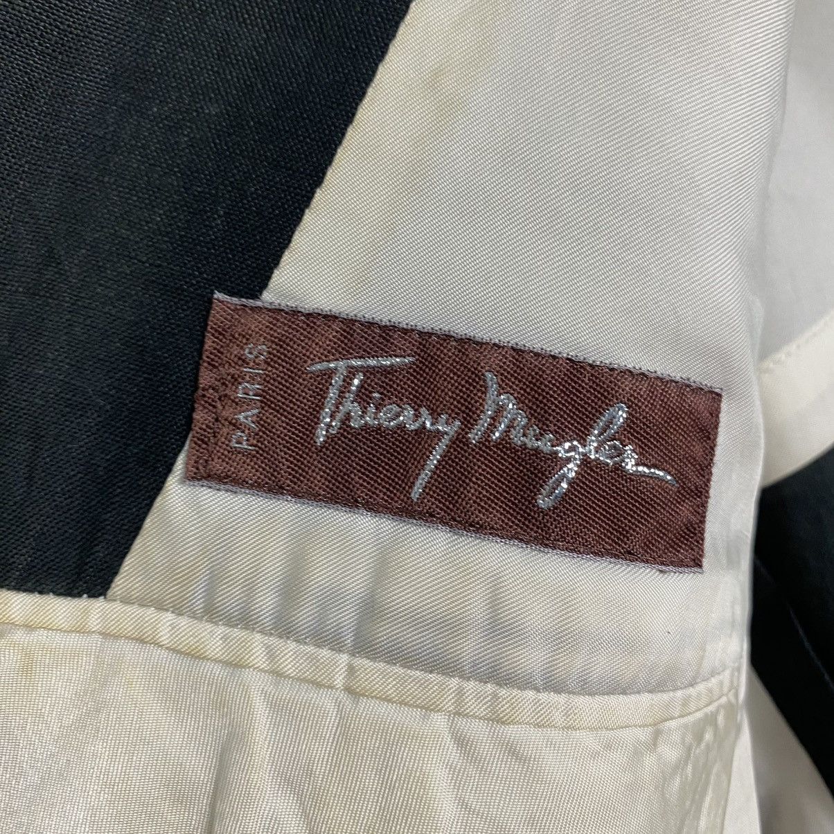 Thierry Mugler 🔥DISTRESSED RUNWAY STYLE JACKET DOUBLE BREAST THIERRY MUGLER Size US S / EU 44-46 / 1 - 18 Thumbnail