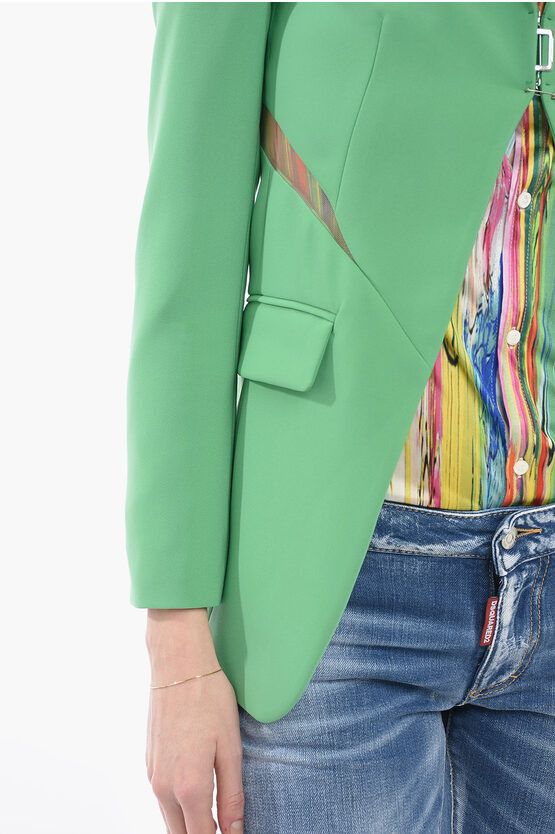 Dsquared2 og1mm0624 Single Breasted Blazer in Green Size S / US 4 / IT 40 - 3 Thumbnail