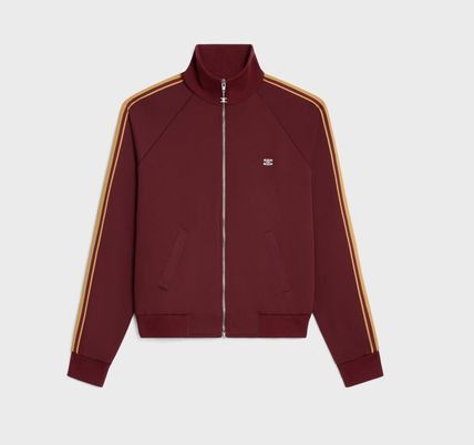 Celine tracksuit jacket in double face jersey vintage burgundy Size US XXL / EU 58 / 5 - 1 Thumbnail