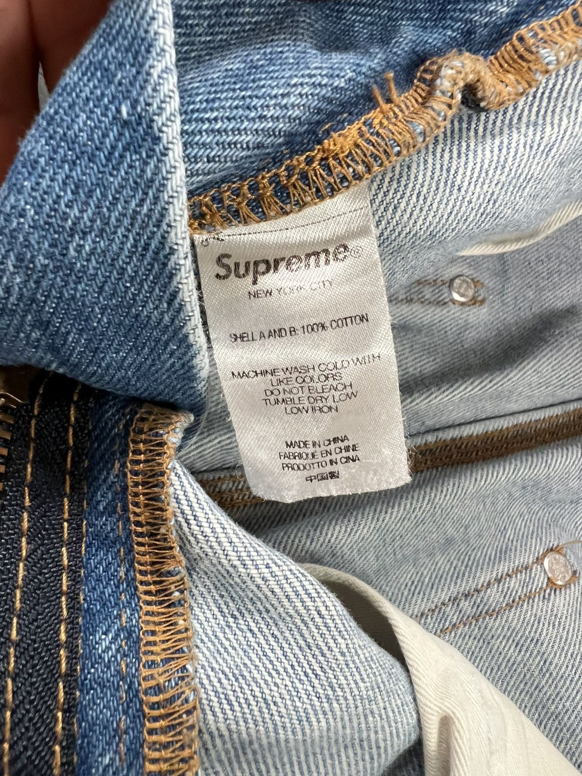 Supreme Supreme Denim Double Wall Jeans Size US 30 / EU 46 - 10 Thumbnail