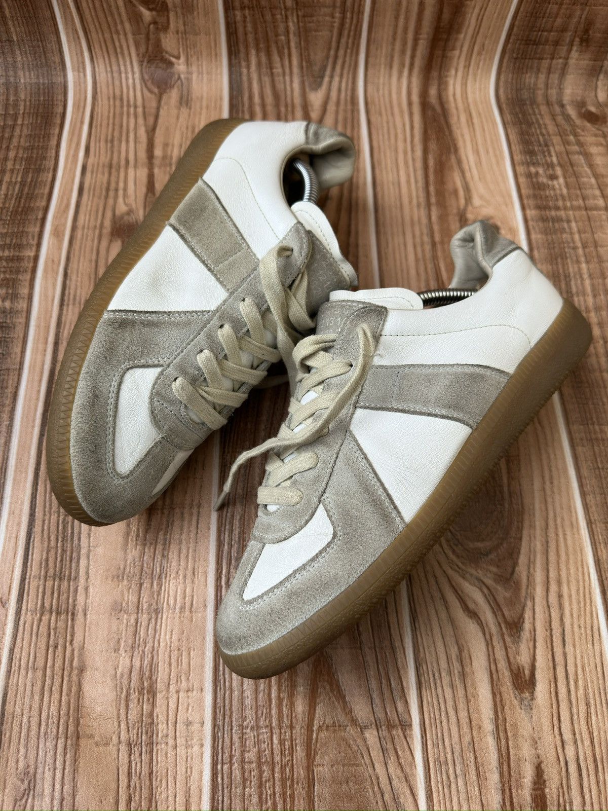 Maison Margiela Maison Martin Margiela Replica Gats White/gray Lowtops Size US 9 / IT 39 - 5 Thumbnail