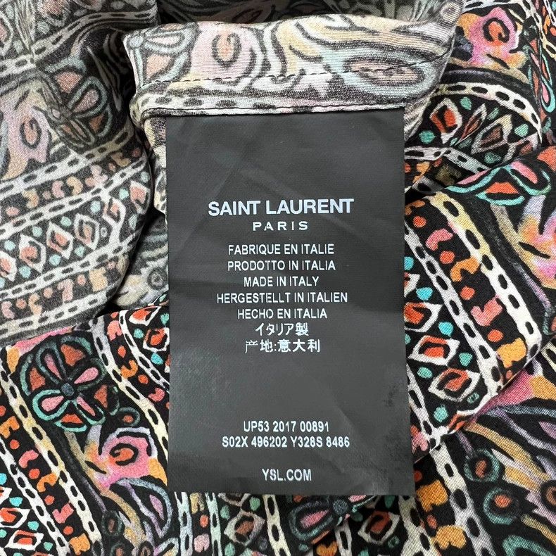 Yves Saint Laurent Saint Laruent 18ss mulberry silk Morocco shirt 2502-Nextarr Size US XXS / EU 40 - 4 Thumbnail