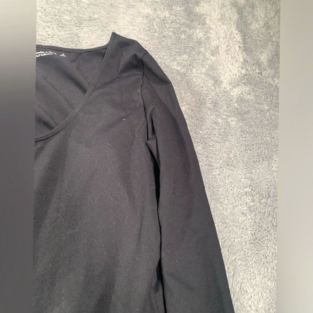 Abercrombie & Fitch Abercrombie & Fitch Bodysuit Black S Long Sleeve One Piece Women Small Regular Size Size S / US 4 / IT 40 - 4 Thumbnail
