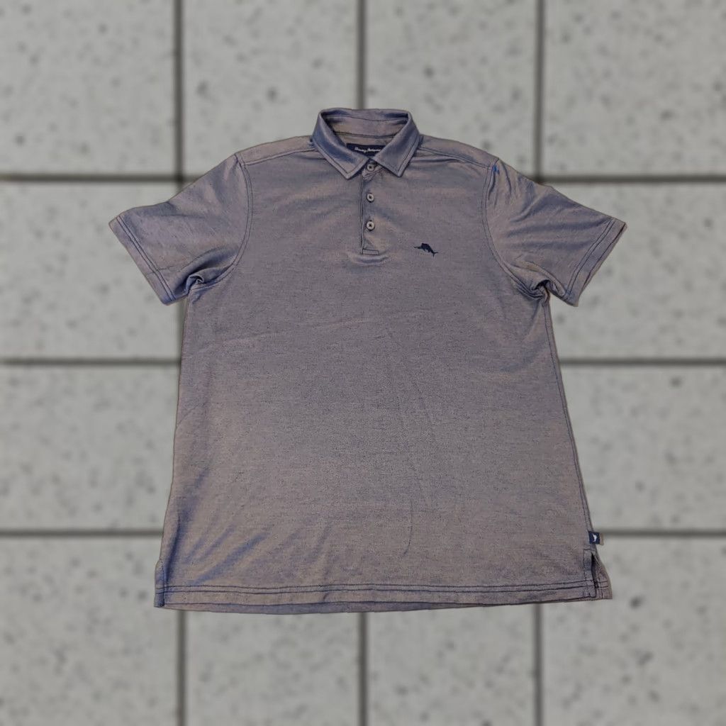 Tommy Bahama VINTAGE Tommy Bahama Polo Shirt Women S Small Blue Cotton Polo Shirt Women S Blue Cotton Size S / US 4 / IT 40 - 1 Thumbnail