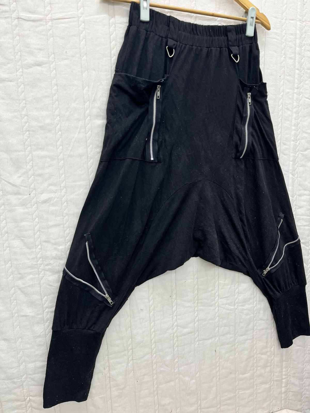 Hypebeast × Japanese Brand GOTHIC BAGGY DROP CROTCH PANTS Size US 26 / EU 42 - 2 Thumbnail