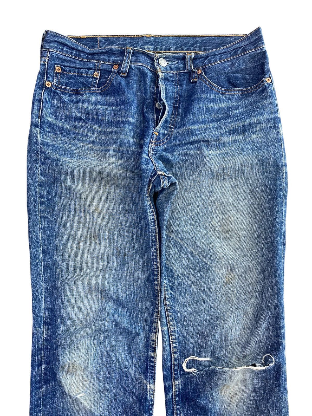 Levi's Vintage Levi’s 501 Faded Blue Wash Style Straight Cut Jeans Size US 30 / EU 46 - 2 Thumbnail