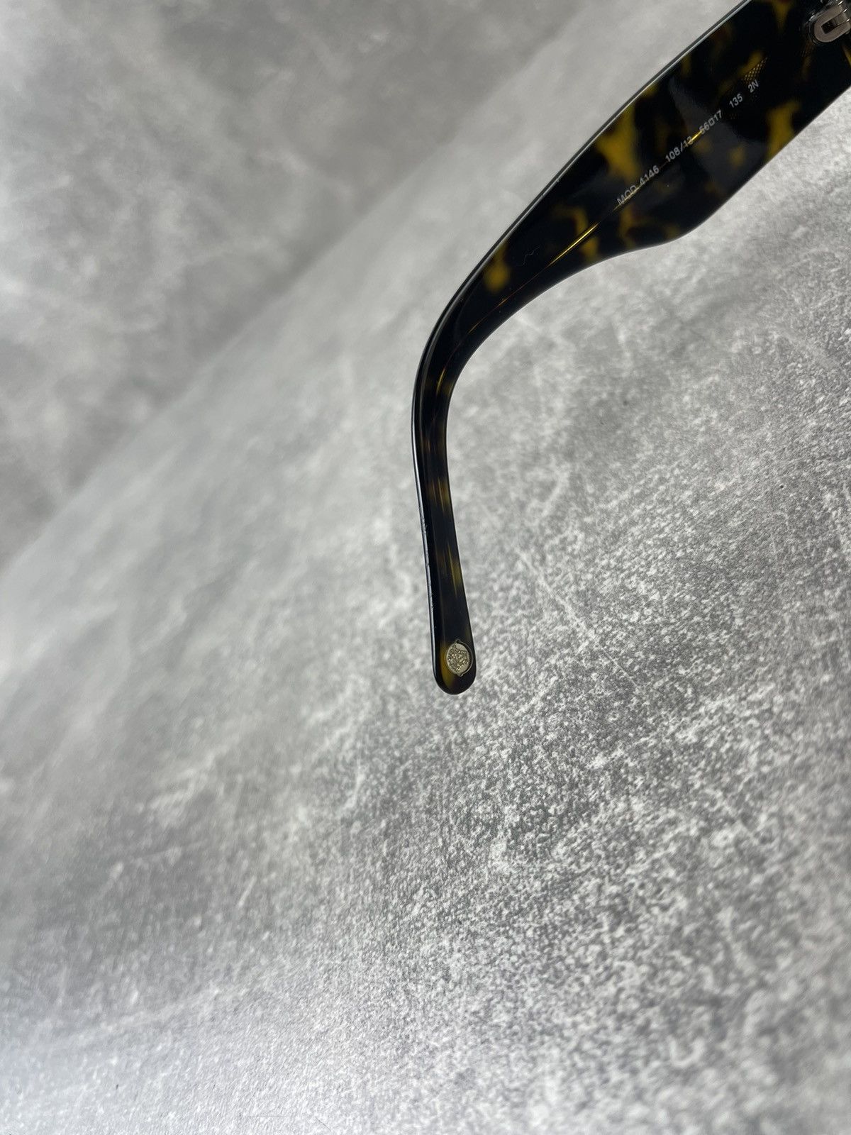 Versace Vintage Versace Sunglasses Unisex Tortoise Brown Y2K Size ONE SIZE - 12 Thumbnail