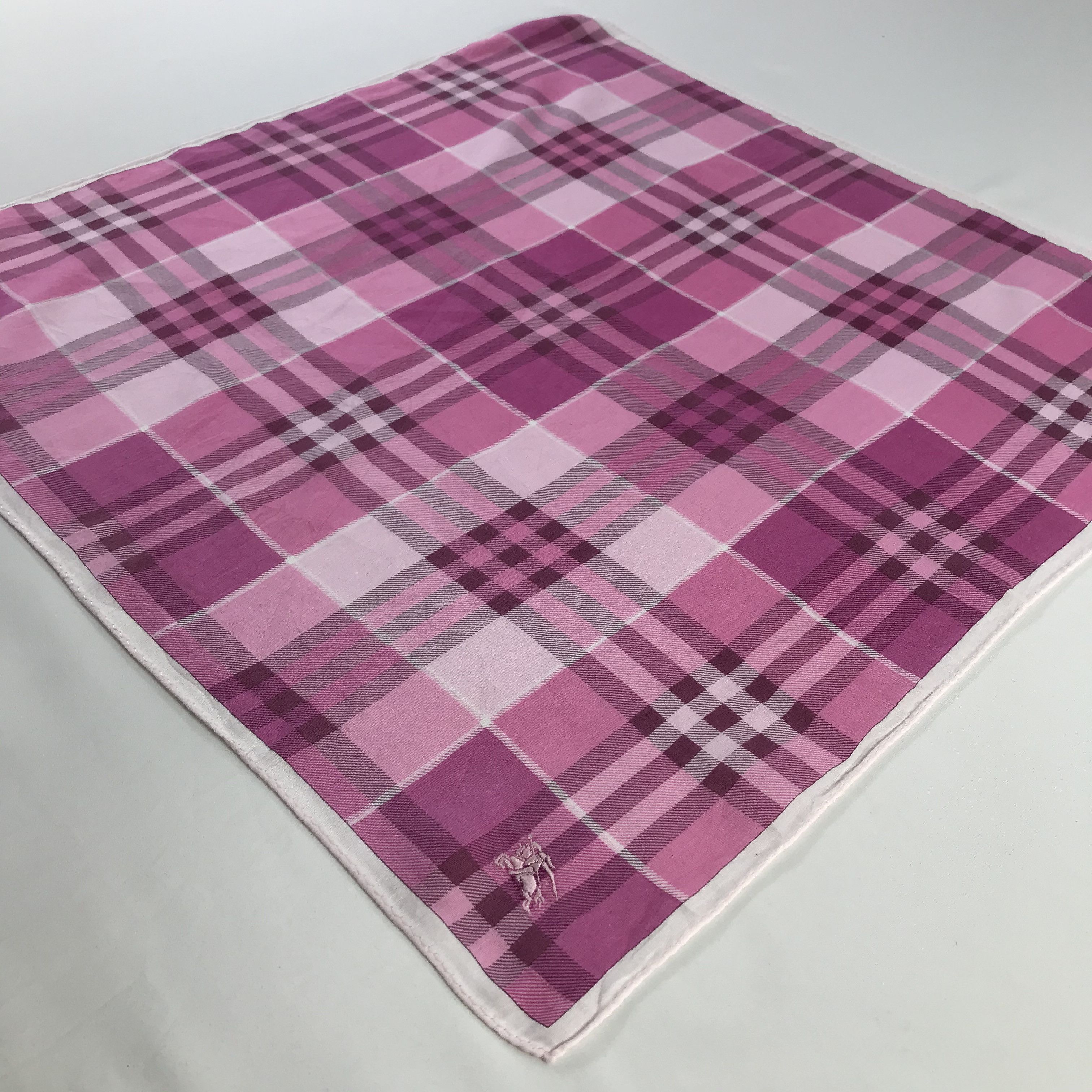 Burberry × Vintage Burberry Bandana / Handkerchief / Neckerchief - S833 Size ONE SIZE - 2 Thumbnail