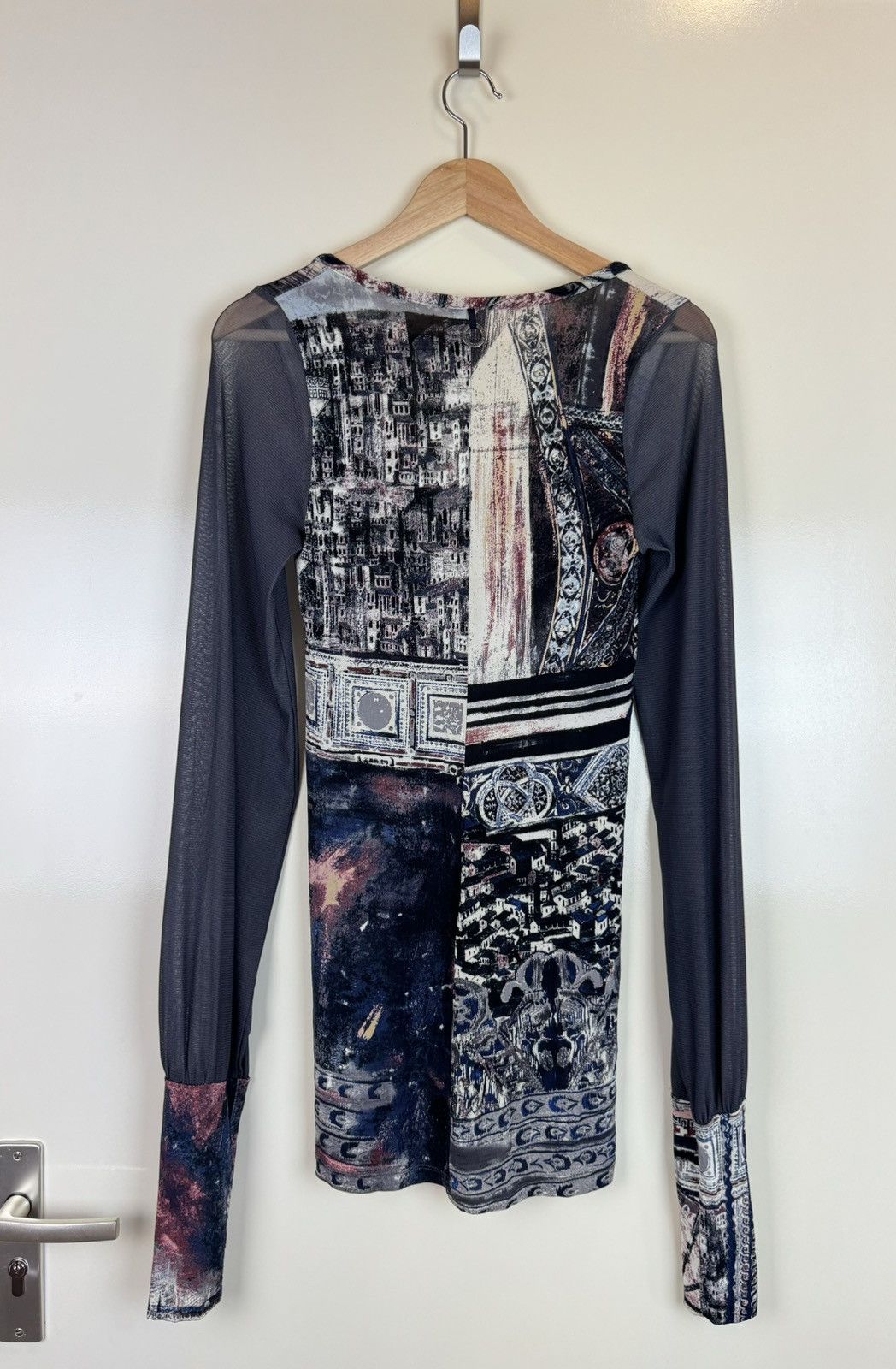 Hysteric Glamour Save the queen mesh sleeves rundholz Style long blouse tunic Size L / US 10 / IT 46 - 13 Thumbnail