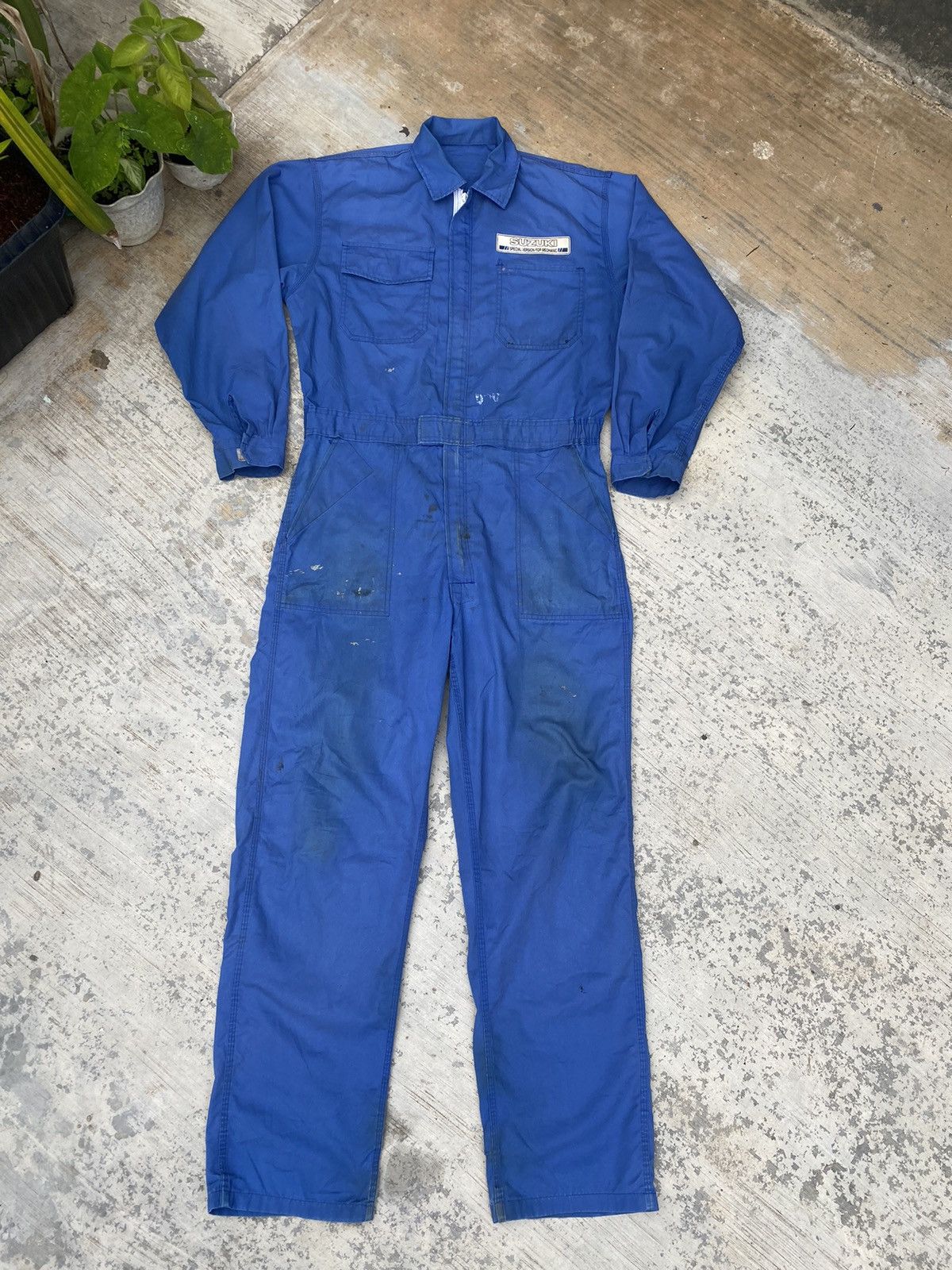 Distressed Suzuki For Mechanic Overall