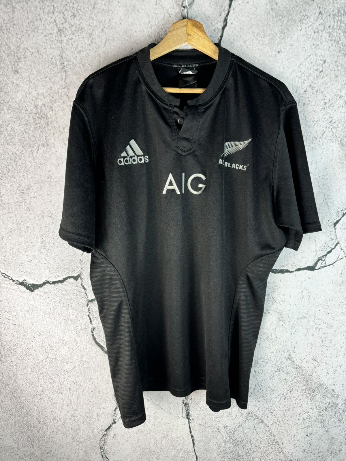 Adidas New Zealand All Blacks Adidas rugby jersey Size US XL / EU 56 / 4 - 1 Thumbnail