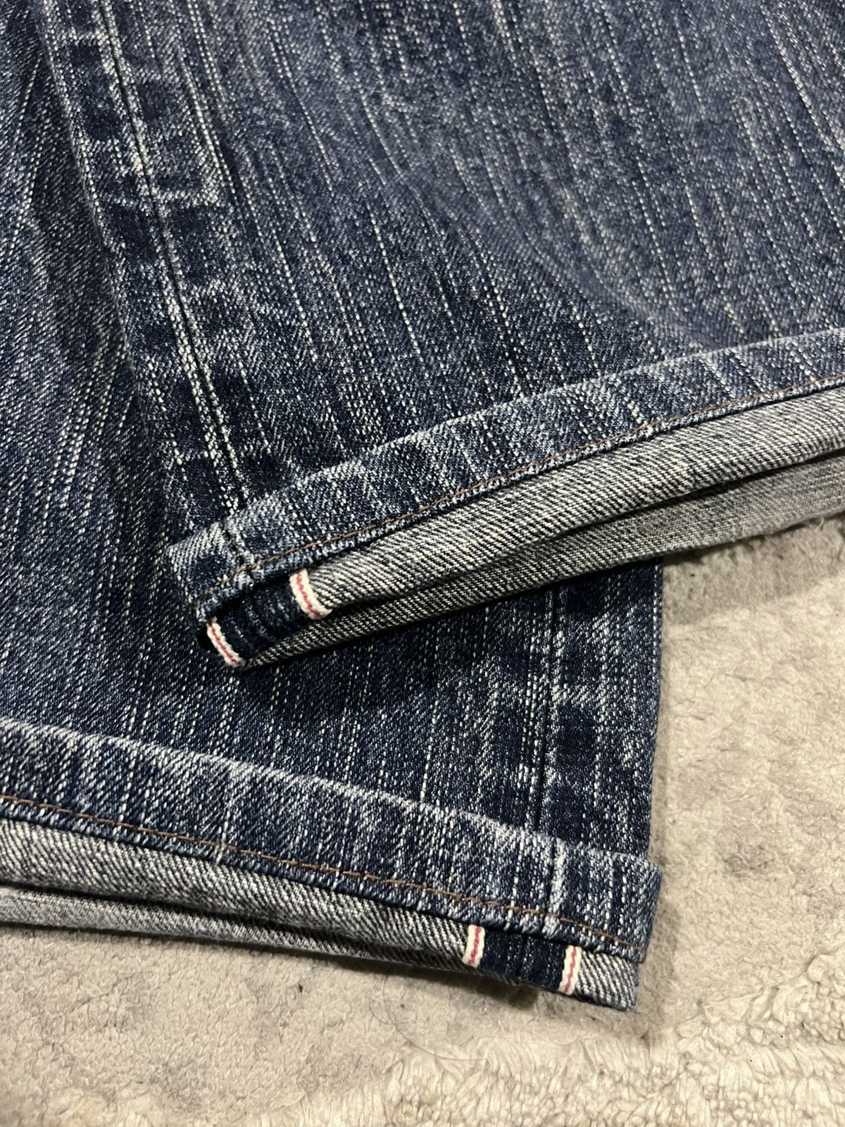 Samurai Jeans ED-80 Nihon Men Selvaged 13.5oz Organic Mud Wash Dirty Denim Size US 36 / EU 52 - 6 Thumbnail