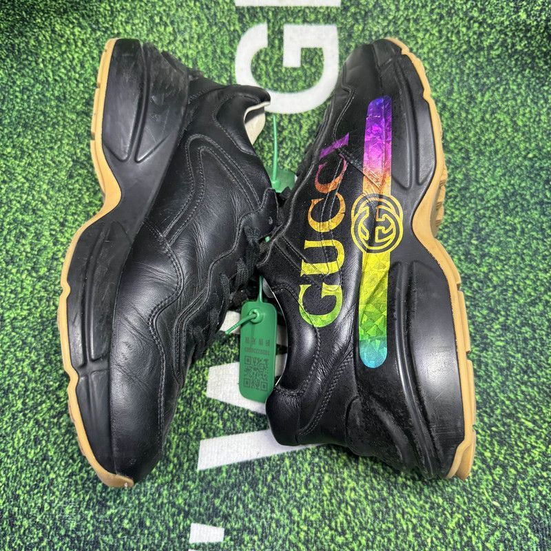 Gucci Gucci Rhyton Black Low-top Dad Sneakers - Size US 8 / EU 41 - 6 Thumbnail