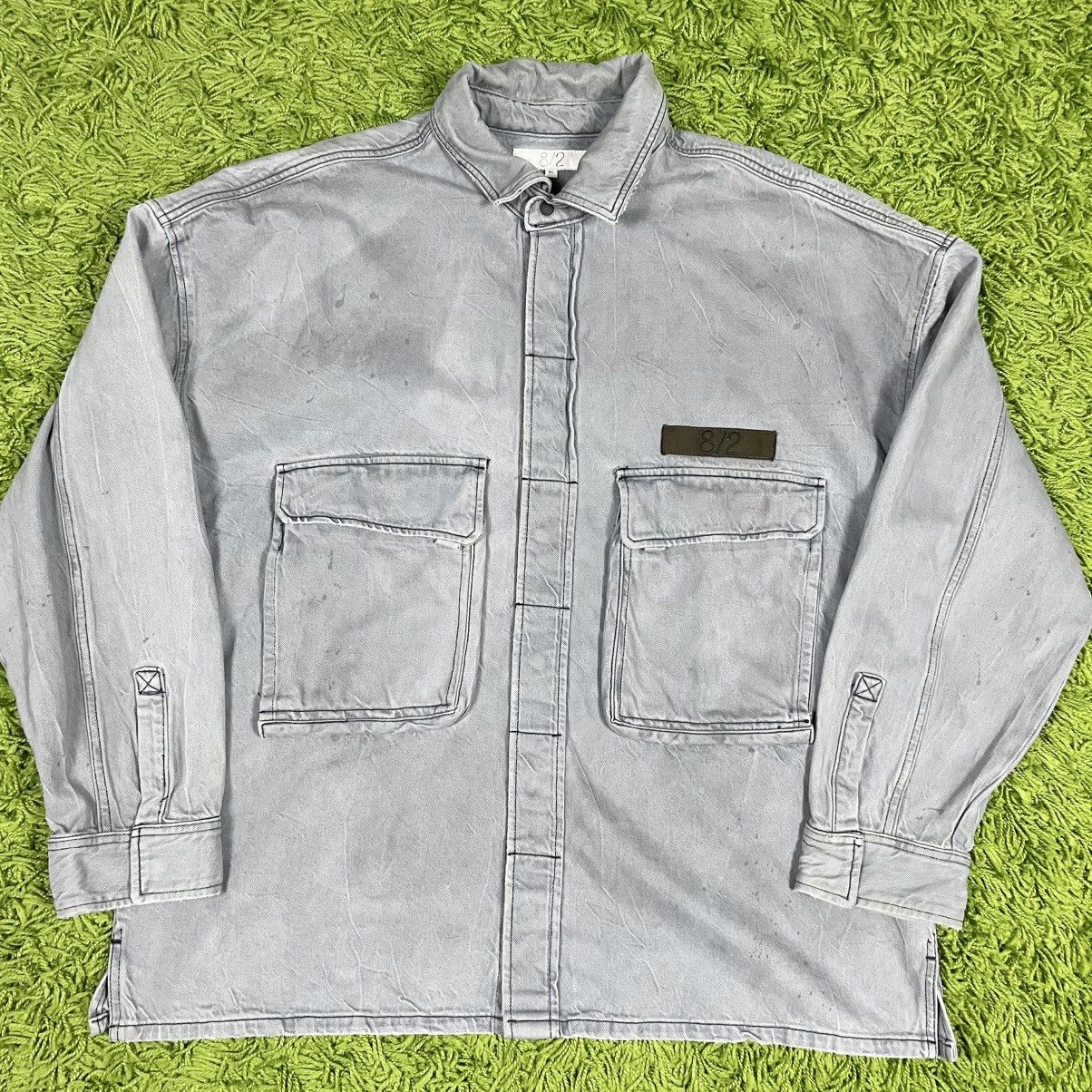 Hudson Hudson Brandon Williams Workwear Baggy Chore Jacket Smoke Size US XL / EU 56 / 4 - 1 Thumbnail