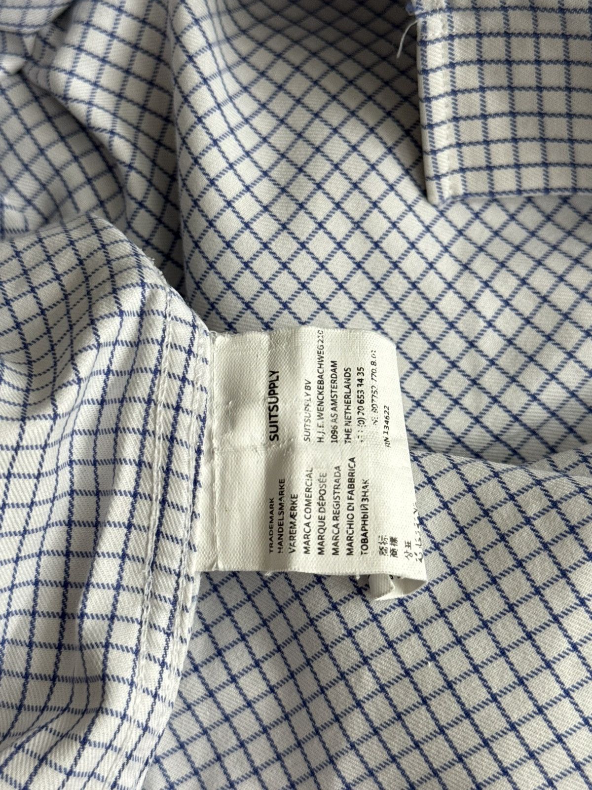 Suitsupply Suitsupply traveler checkered ls shirt button up slim fit Size US XXL / EU 58 / 5 - 6 Thumbnail
