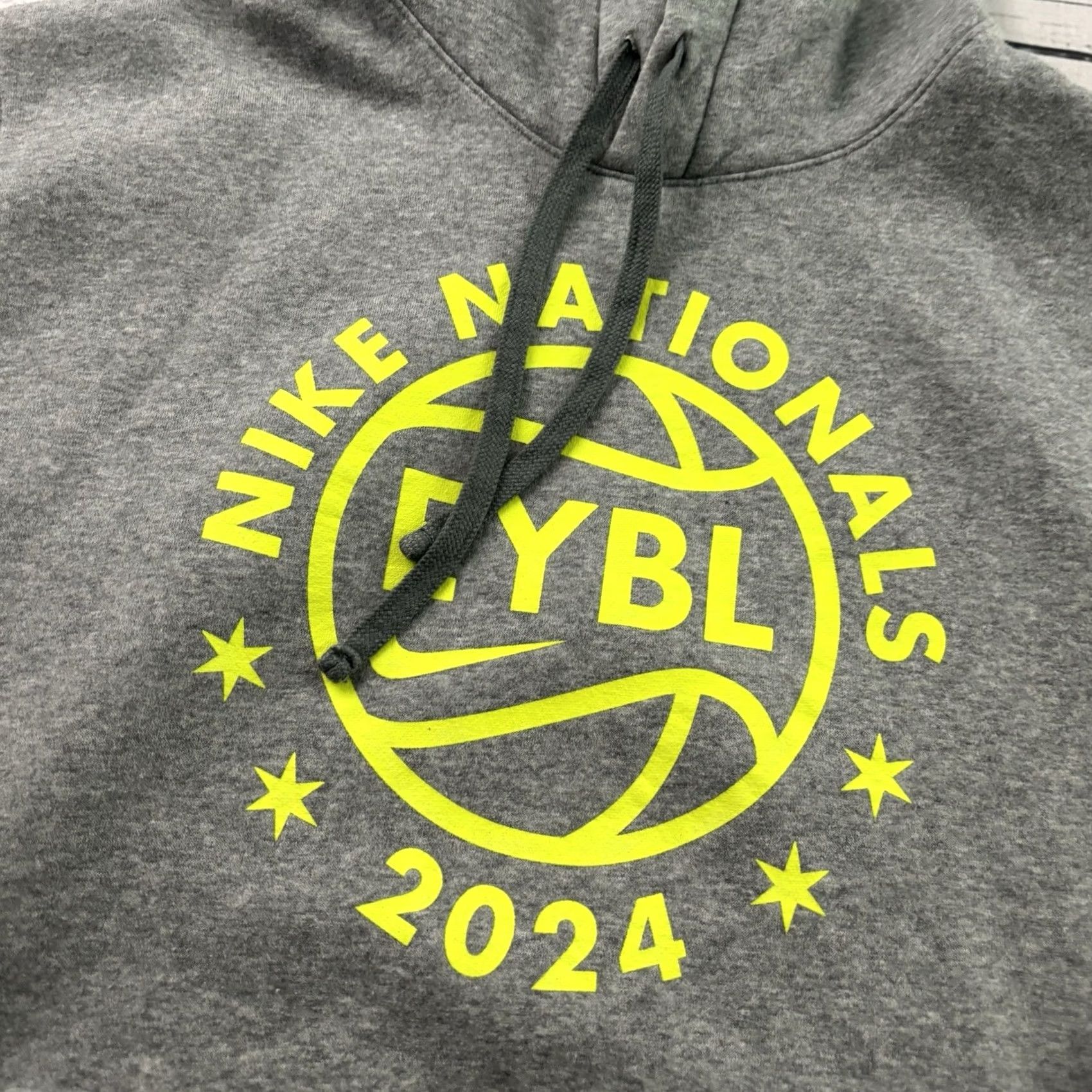 Nike Nike EYBL Nationals Hoodie Mens XL Gray Sweatshirt Pullover Size US XL / EU 56 / 4 - 2 Thumbnail