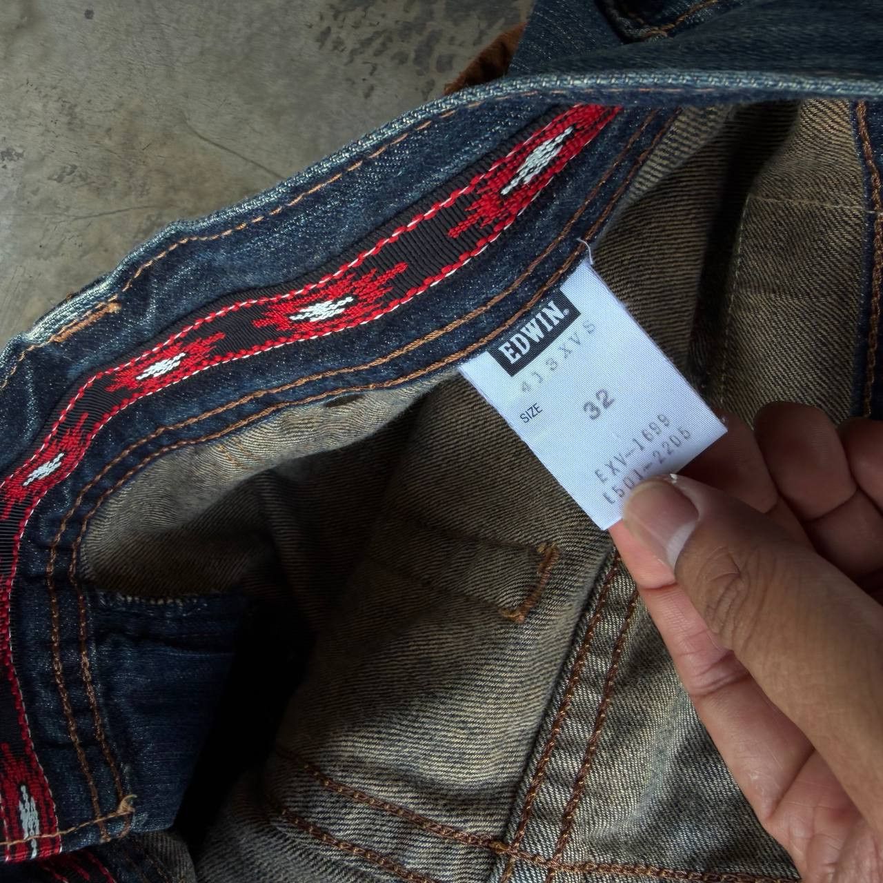 Edwin Archival Edwin Japan Distressed Exc.Vintage XU Multi-Pocket Size US 32 / EU 48 - 14 Thumbnail