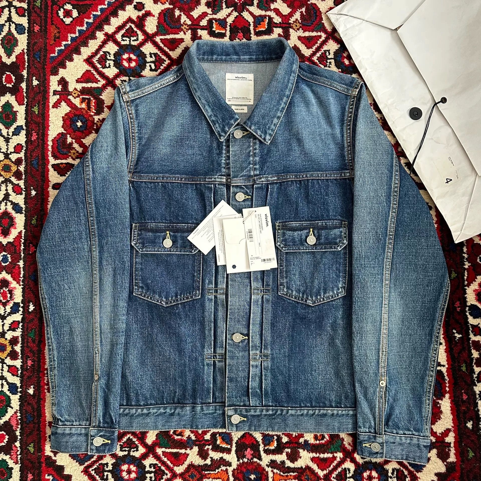 Visvim visvim 21ss 101 JKT DMGD Denim Jacket Size US XL / EU 56 / 4 - 1 Thumbnail