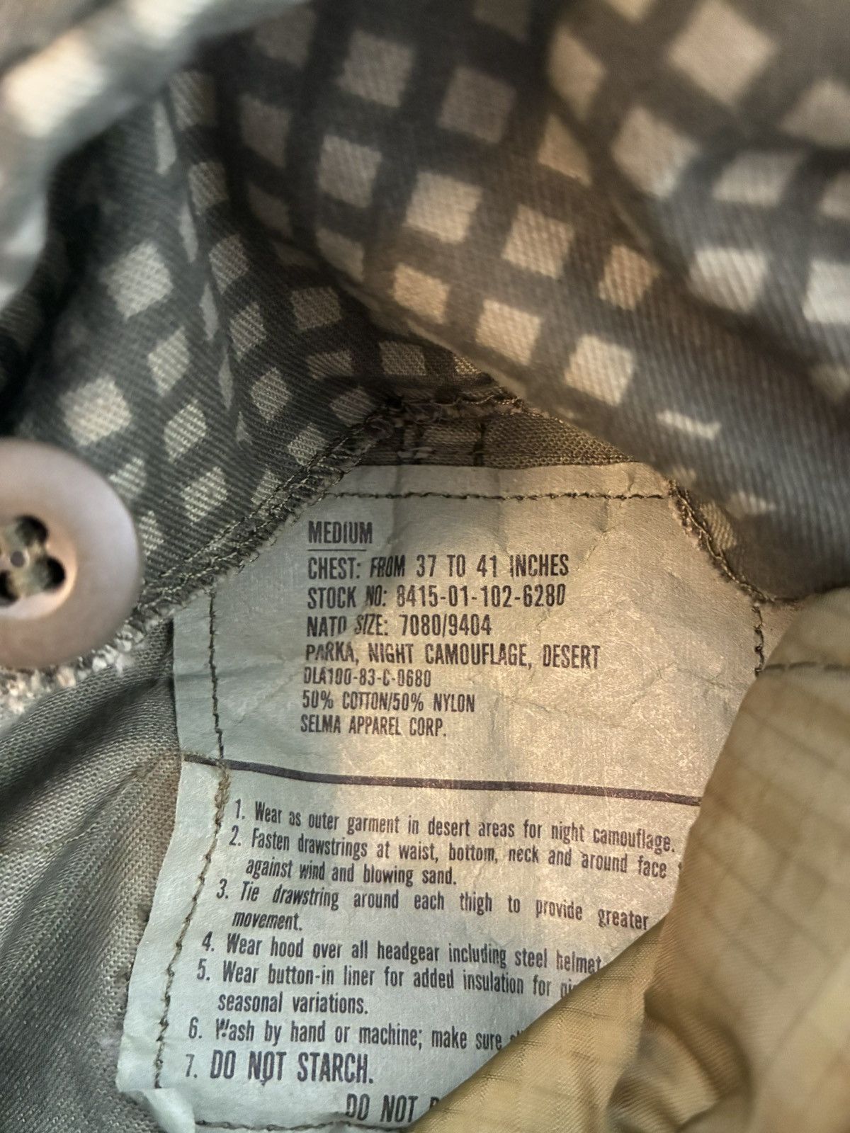 Vintage Vintage 1980’s desert night camo fishtail parka Size US S / EU 44-46 / 1 - 4 Thumbnail