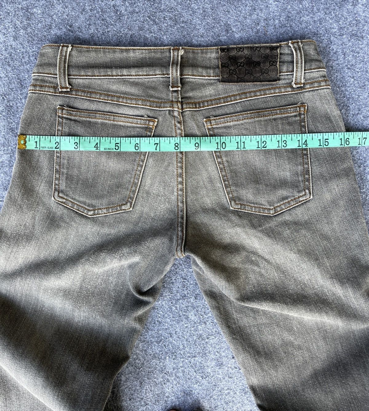 Gucci Vintage🔥Gucci🔥Flared Elastane Denim Y2k Size 29" - 16 Thumbnail