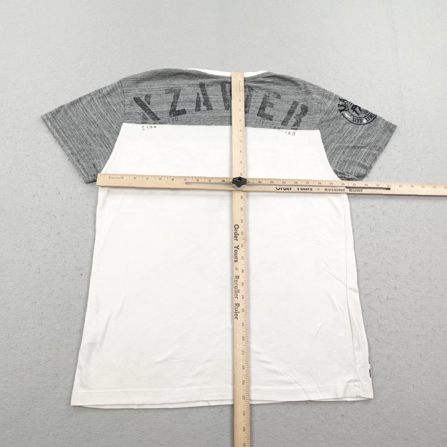 Vintage VINTAGE AXR Xzavier Tee Shirt Mens Large Gray White Graphic Eagle MMA Y2K Crew Neck 90s 2000s Mens Size US L / EU 52-54 / 3 - 5 Thumbnail