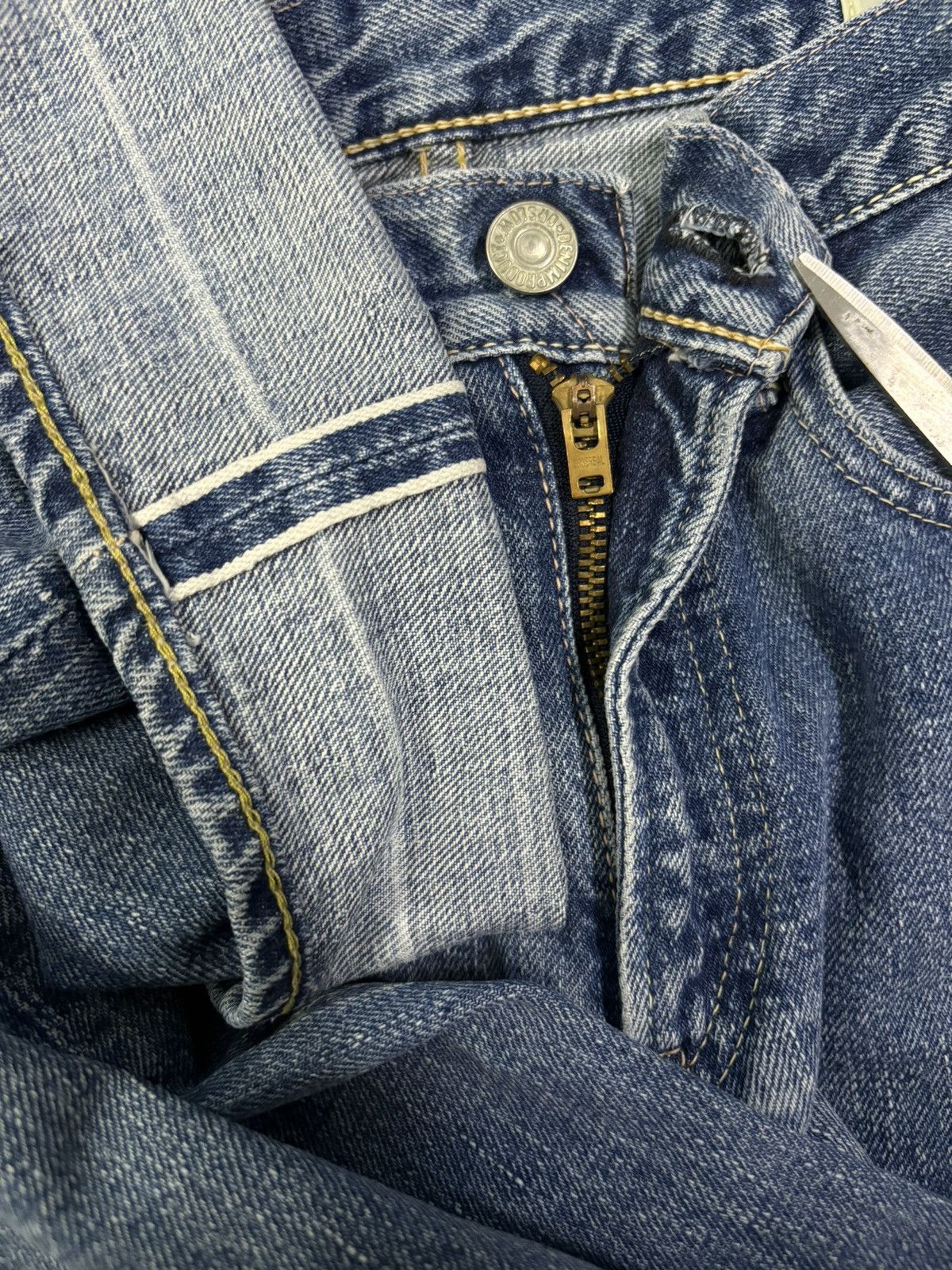 Orslow Vintage Y2K Orslow Selvedge Blue Faded Straight Leg Jeans Size US 28 / EU 44 - 5 Thumbnail