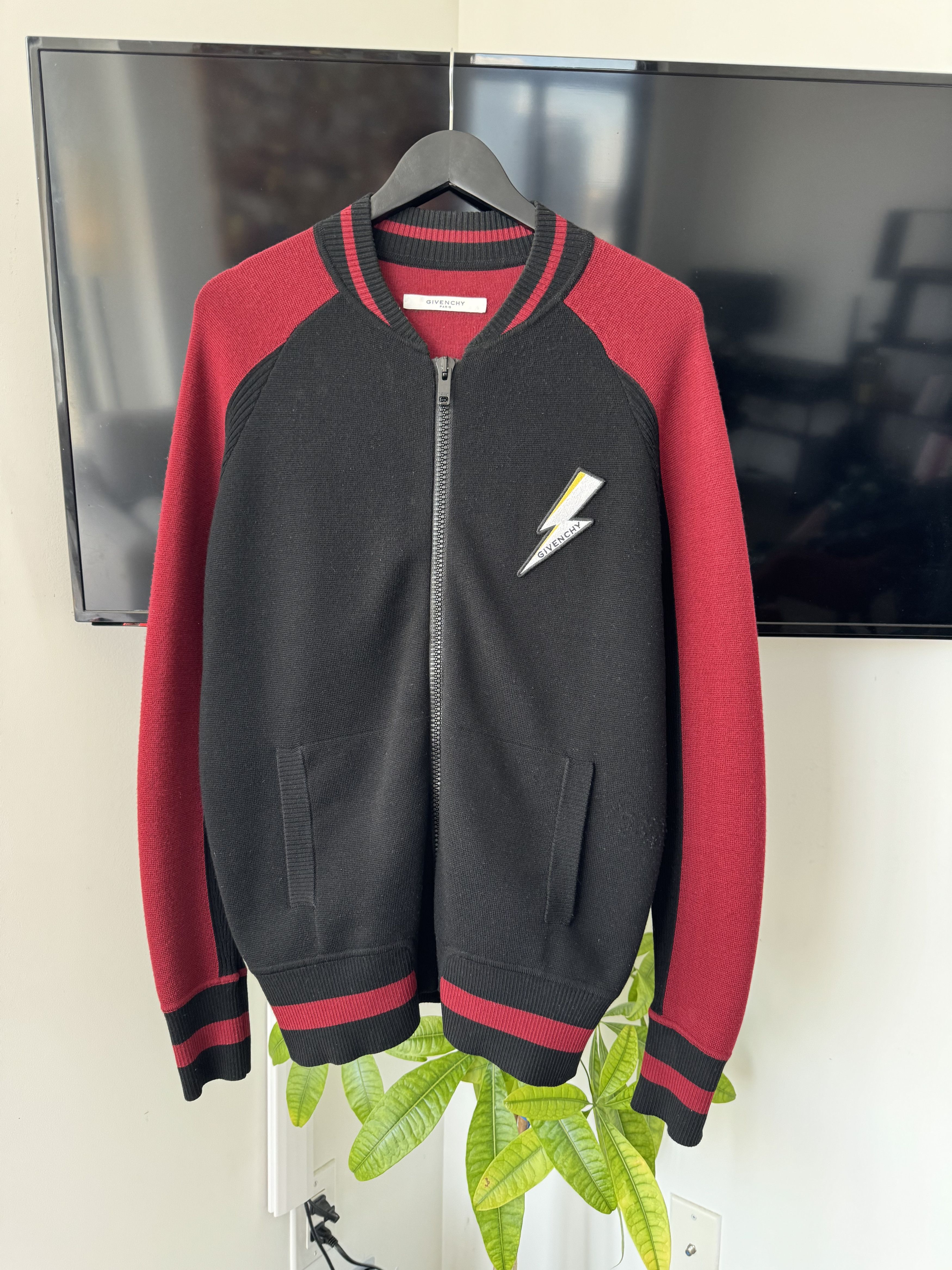 Givenchy Lightening Knit Bomber Size US L / EU 52-54 / 3 - 1 Thumbnail
