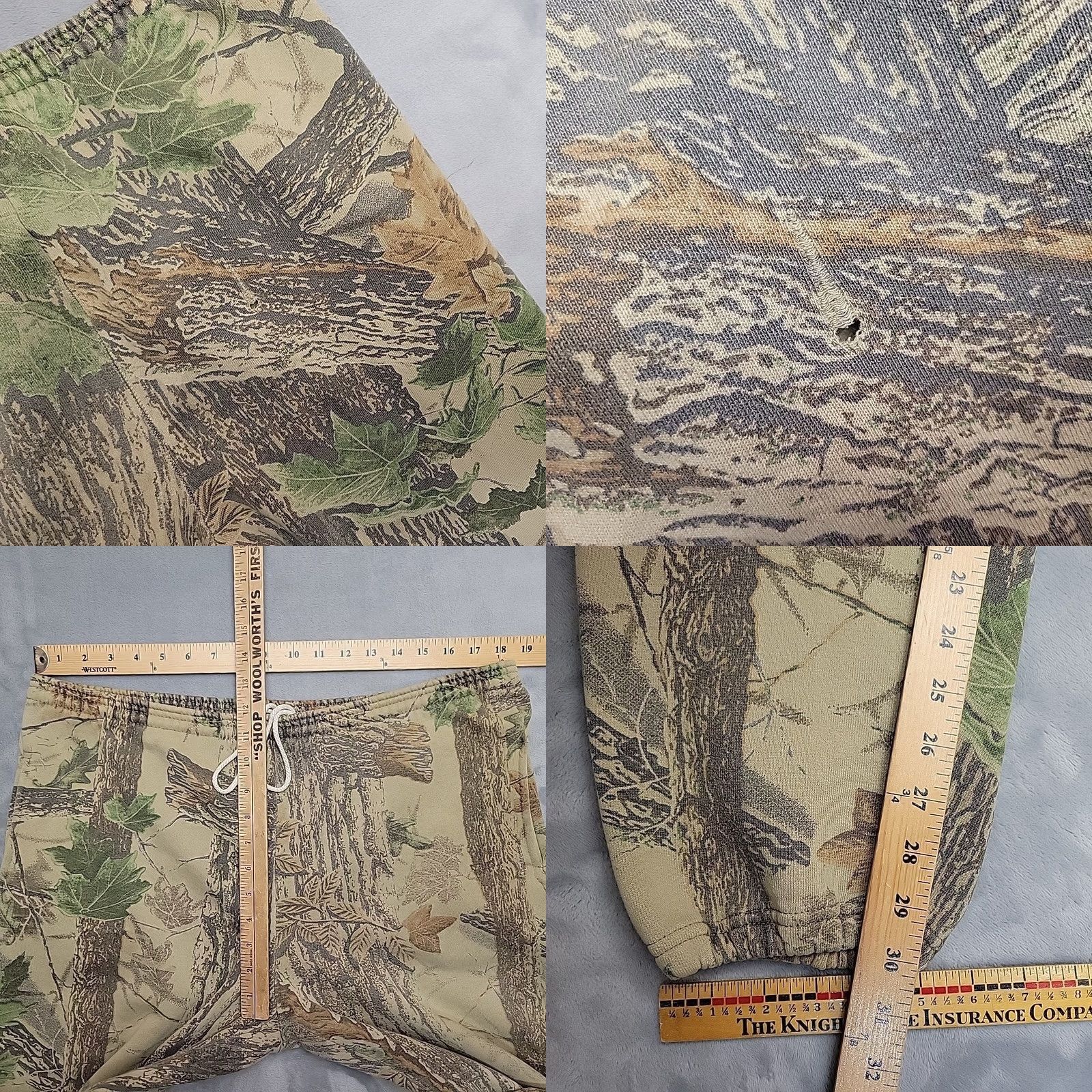 Jerzees VINTAGE Jerzees Realtree Faded Camo Sweatpants Mens XL Camoflage Drawstring Shirt Size US 36 / EU 52 - 9 Thumbnail