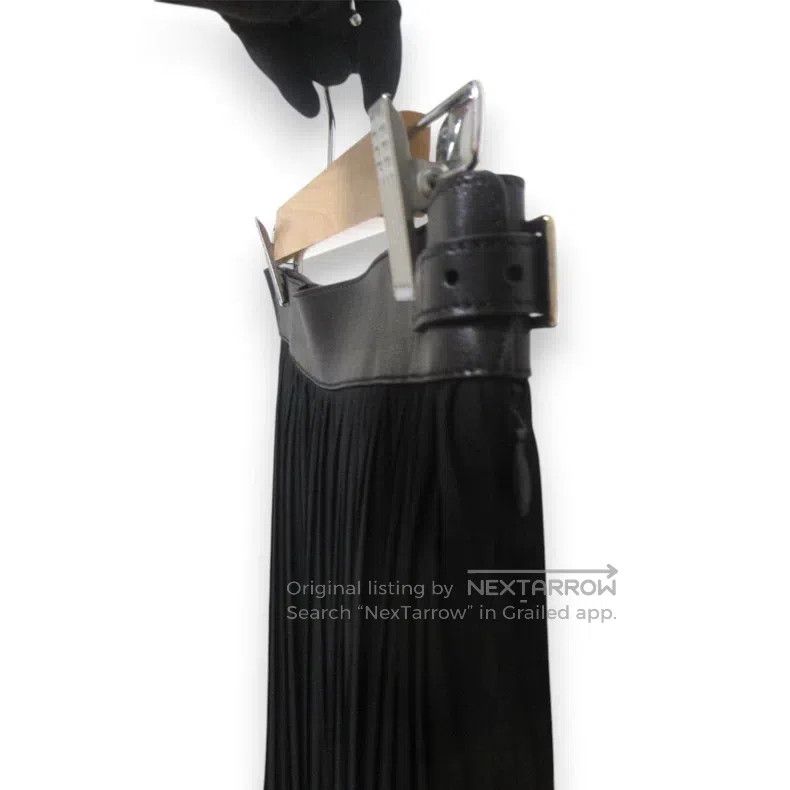 Hermes Hermes Leather Belted Flowing Long Skirt Size 25" / US 0 / IT 36 - 4 Thumbnail