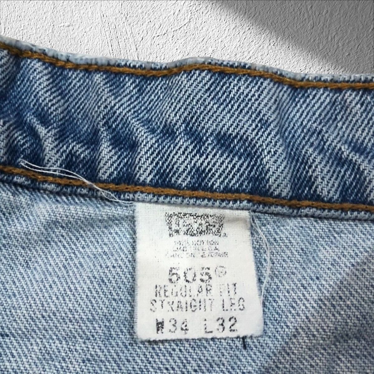 Levi's × Vintage Vintage 90s Levi’s 505 Straight Leg Denim Blue Jeans 32x30 Size US 32 / EU 48 - 4 Thumbnail