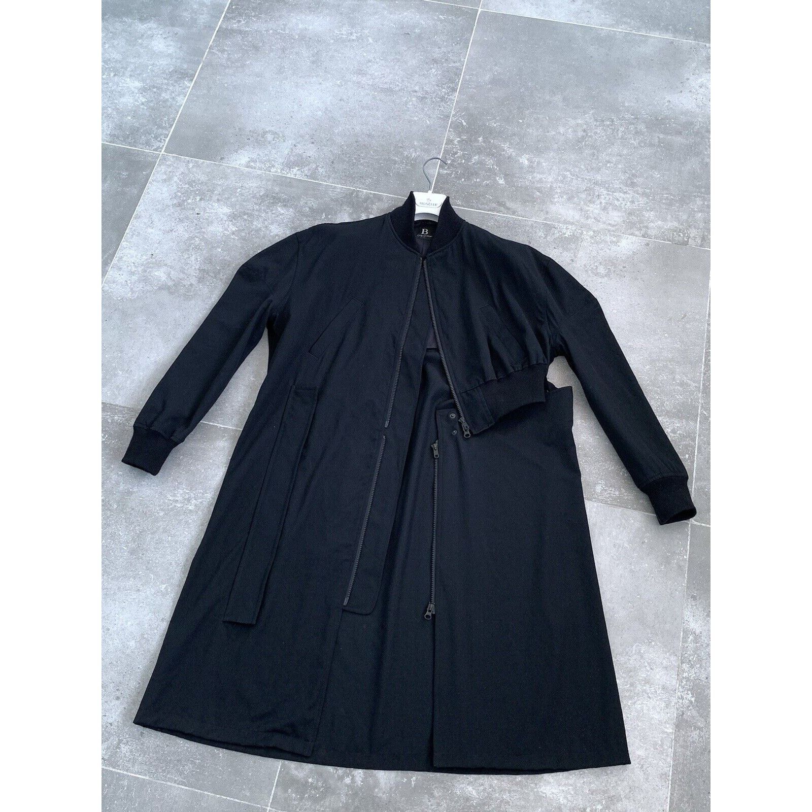 Japanese Brand × Yohji Yamamoto Mens B YOHJI YAMOMOTO Unisex Parka Trench Coat Jacket SZ 1 S Size US S / EU 44-46 / 1 - 1 Thumbnail