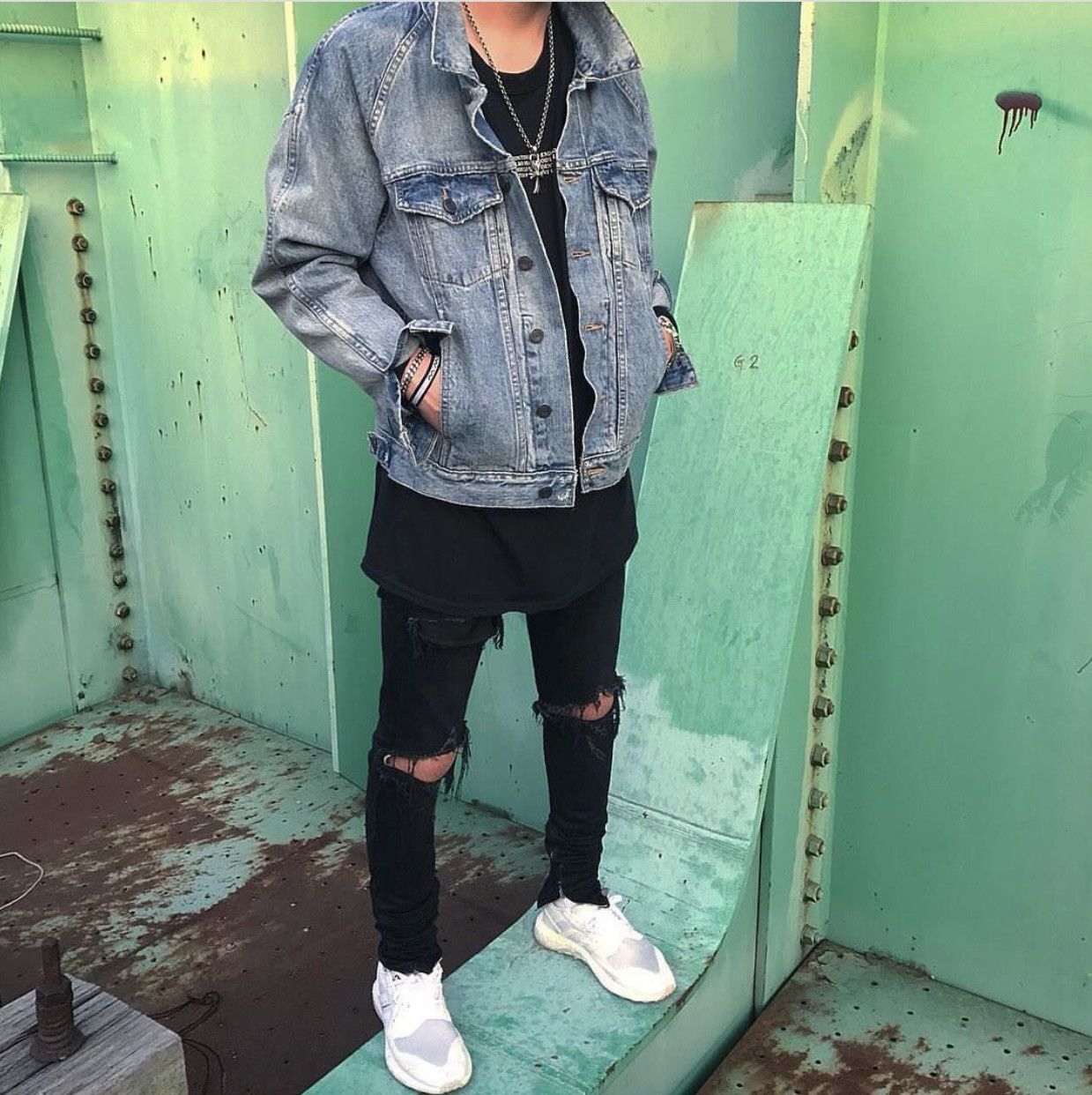 Fear of God Fear of God FOG 4th Black Denim Jeans Riri Zip Size 30 Rare Size US 30 / EU 46 - 2 Thumbnail