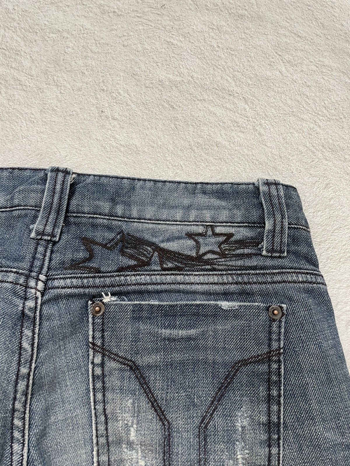 Vintage Flare Lee Distressed Faded Jeans Denim Pants W29 00s Lee 