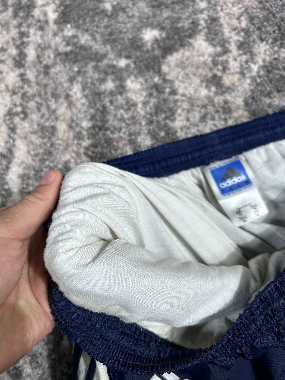 Adidas × Vintage Adidas Vintage Mens Nylon Pants Drill Y2K Size US 36 / EU 52 - 13 Thumbnail