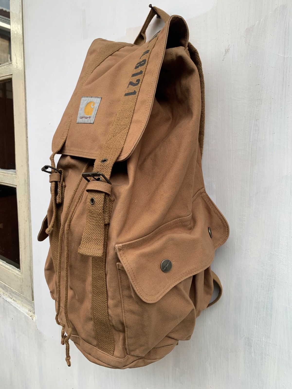 Carhartt 🔥RARE🔥 Vintage CARHARTT MI-48121 MILITARY DUCK CANVAS Size ONE SIZE - 4 Thumbnail