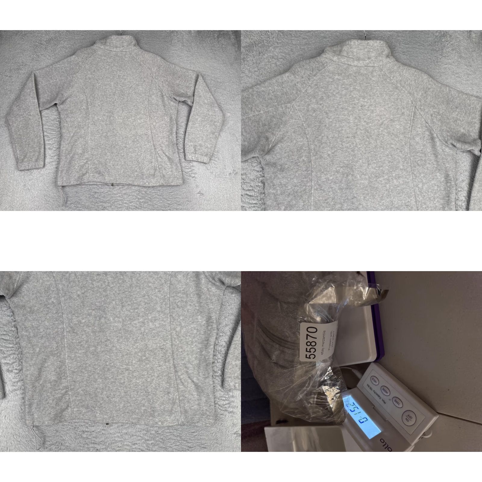 Vintage Columbia Jacket Women XL Gray Fleece Full Zip Collared Pockets Outdoor Warm Size XL / US 12-14 / IT 48-50 - 9 Thumbnail