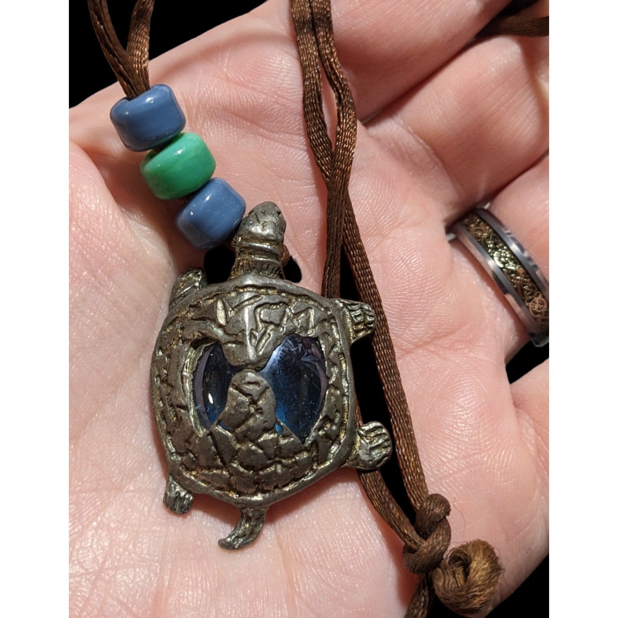 Other Blue Glass Turtle Necklace Size ONE SIZE - 5 Thumbnail