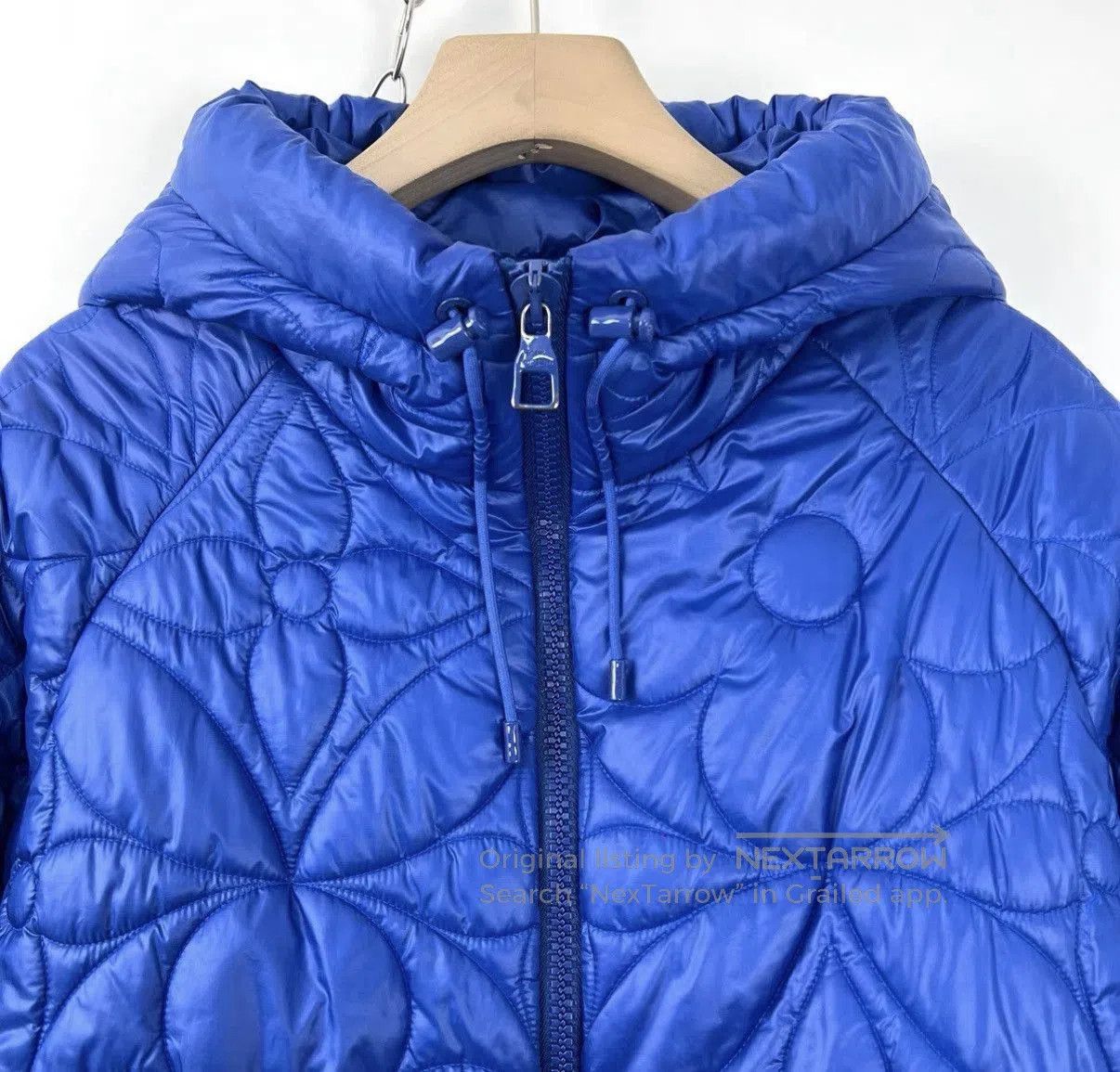 Louis Vuitton Blue Quilted Hooded Jacket . Size US M / EU 48-50 / 2 - 4 Thumbnail