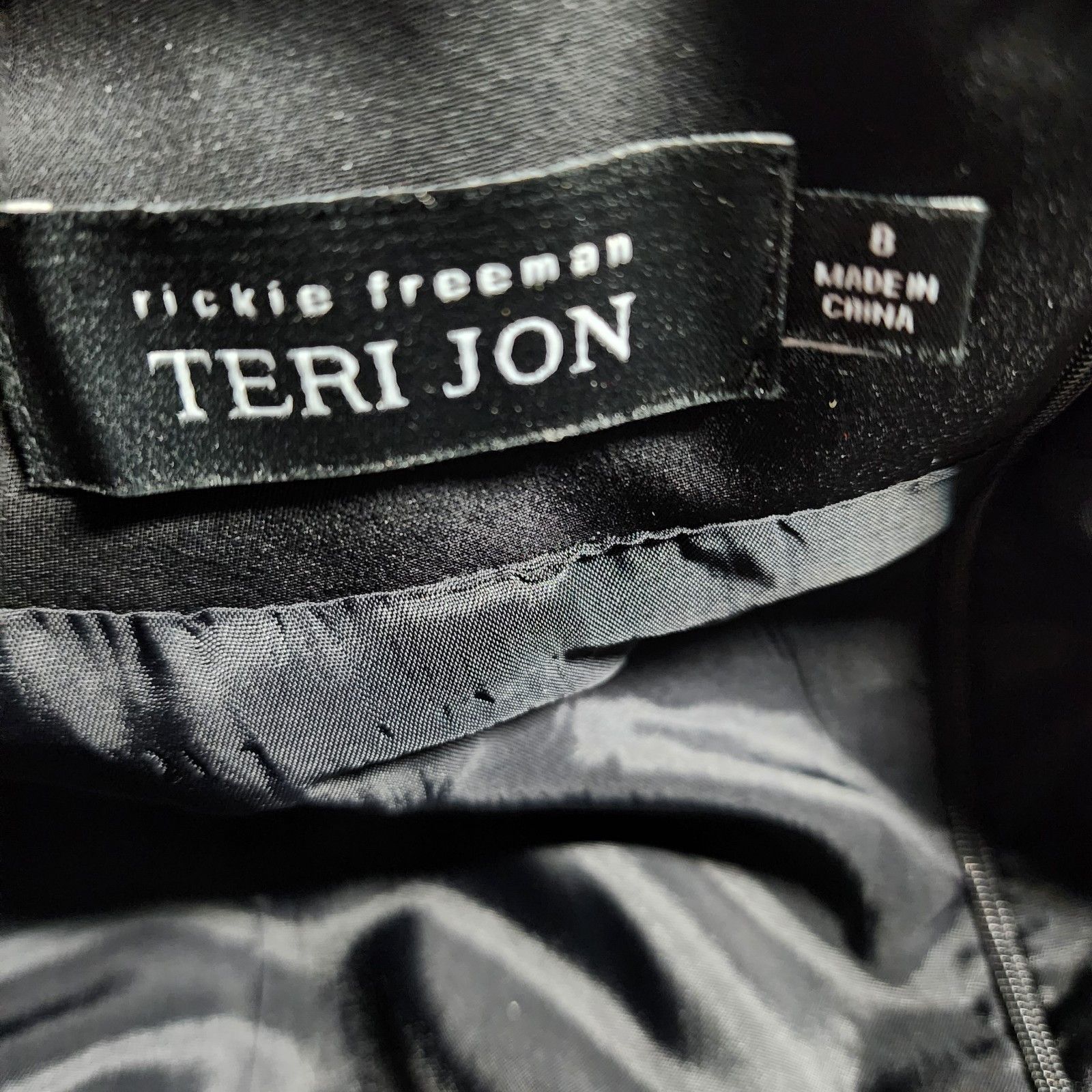 Other Teri Jon by Rickie Freeman Embellished Shift Dress – Black Size XS / US 0-2 / IT 36-38 - 2 Thumbnail