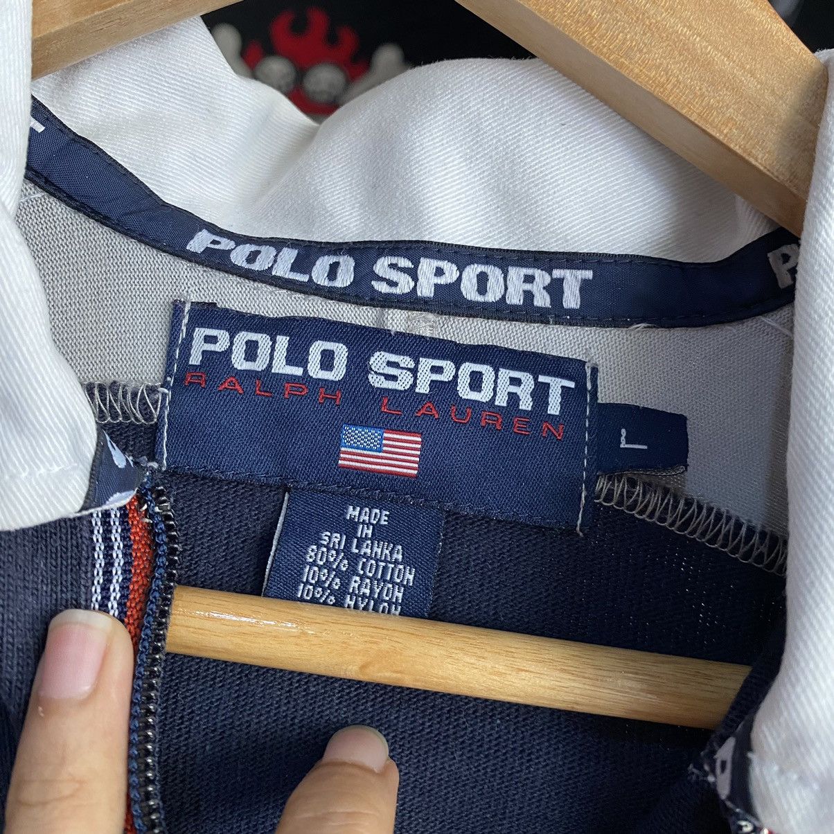 Polo Ralph Lauren × Vintage Polo Sport Trainer Half Zipper Vintage Marathon Polos L/S Size US L / EU 52-54 / 3 - 14 Thumbnail