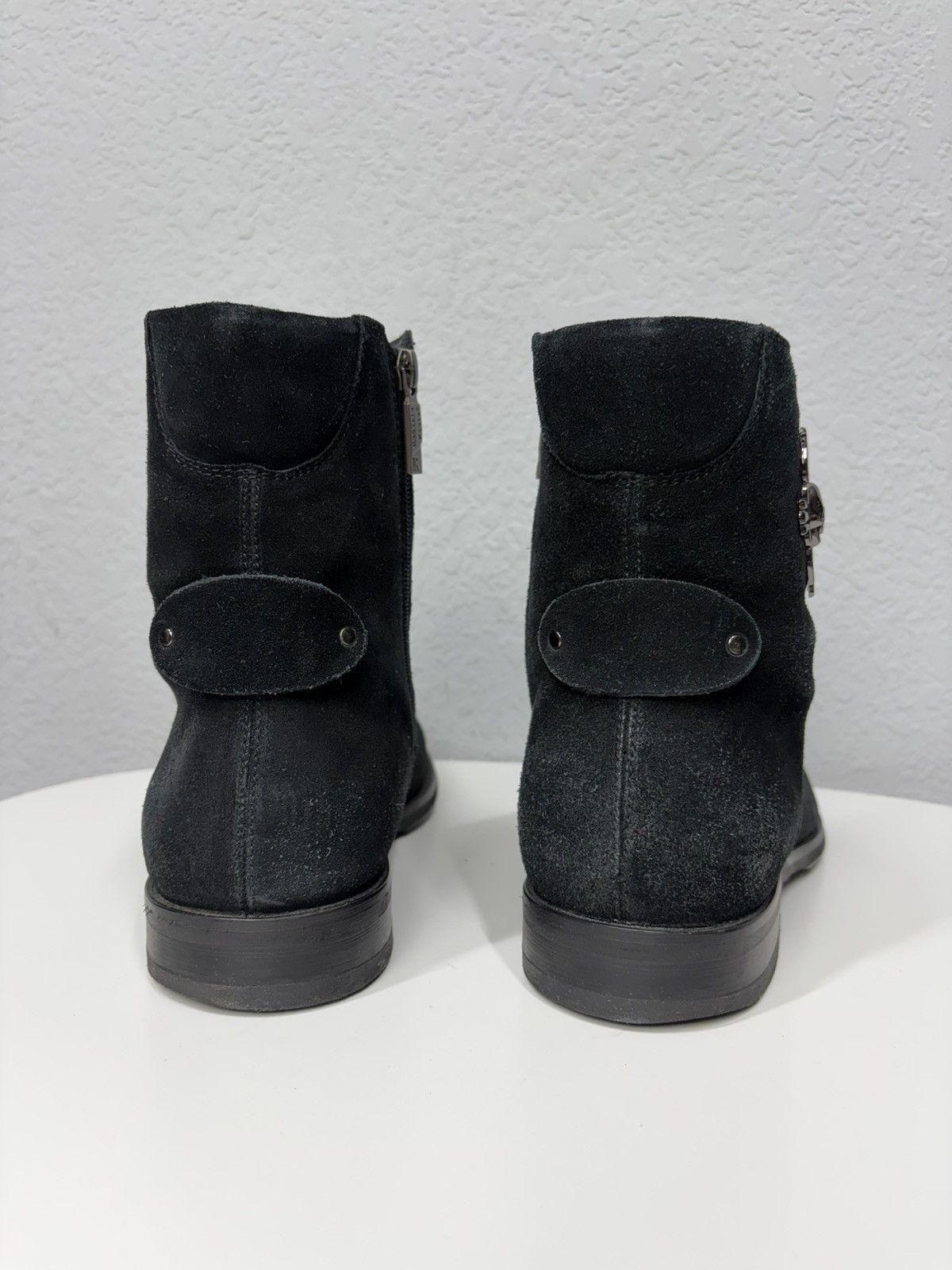 If Six Was Nine Artisan Black Harness High Guidi Vibe Leather Biker Boots Size US 9.5 / EU 42-43 - 9 Thumbnail